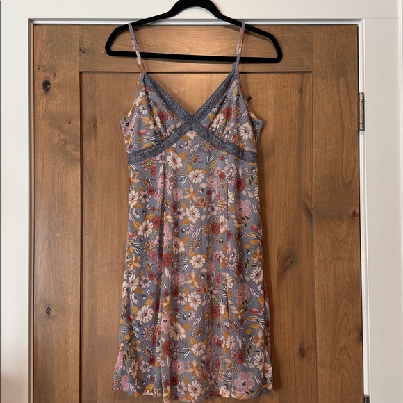 Lace Floral Slip Dress Womens M mesh overlay babydoll whimsy goth Fairy 90’s Y2K - Picture 4 of 12